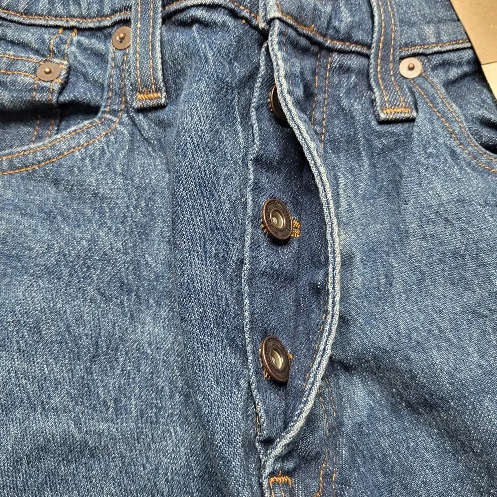 Madewell Mens Vintage Straight Jeans Medium Millbrook Wash Button Fly 29x32
